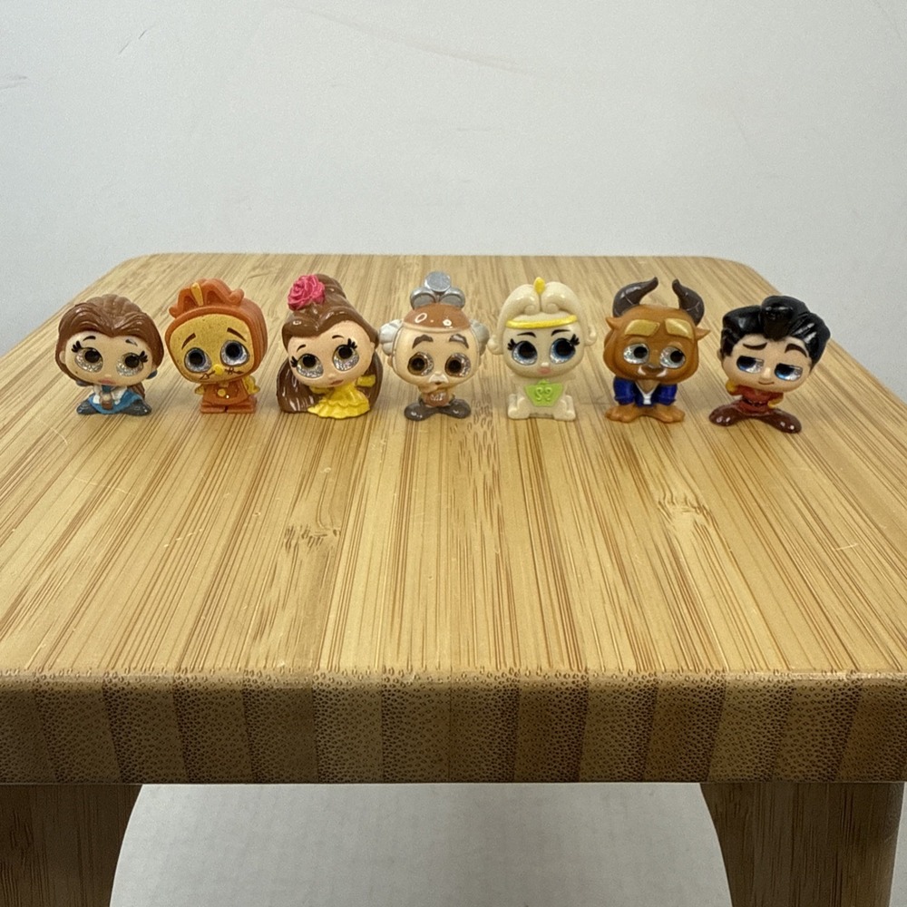 Moose Disney Doorables Series 1 Beauty And The Beast Lot Of 7